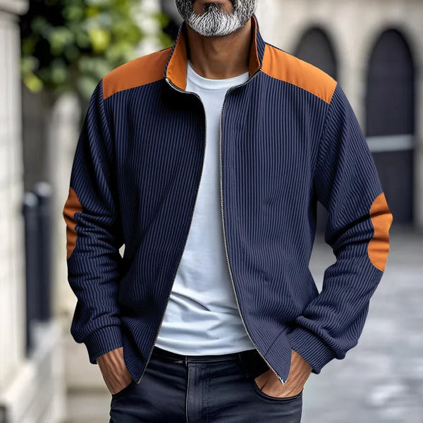 Autumn and Winter Men's Heavy Loose Corduroy Piece Retro Collar Jacket