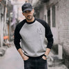 Sweatshirt Men's Autumn and Winter Raboss Sleeve Contrasting
