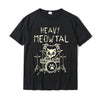 Heavy Meowtal Cat Metal Music Tshirt Women Funny Pet Owner