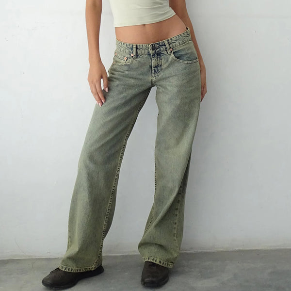 High Waist Wide Leg Jeans Women Y2K Baggy Boyfriend Streetwear