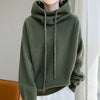 Womens Knit Hoodie Sweater Thickened Warm Oversized Jumper Elegant