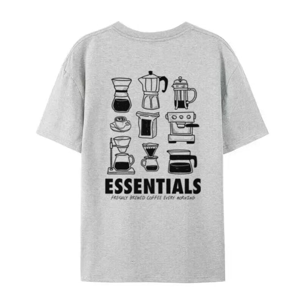Barista Coffee Shirt Y2K Streetwear Cotton Tee Unisex Back Print