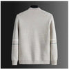 Mens Patchwork Cardigan Knit Sweater Korean Oversized Wool Coat