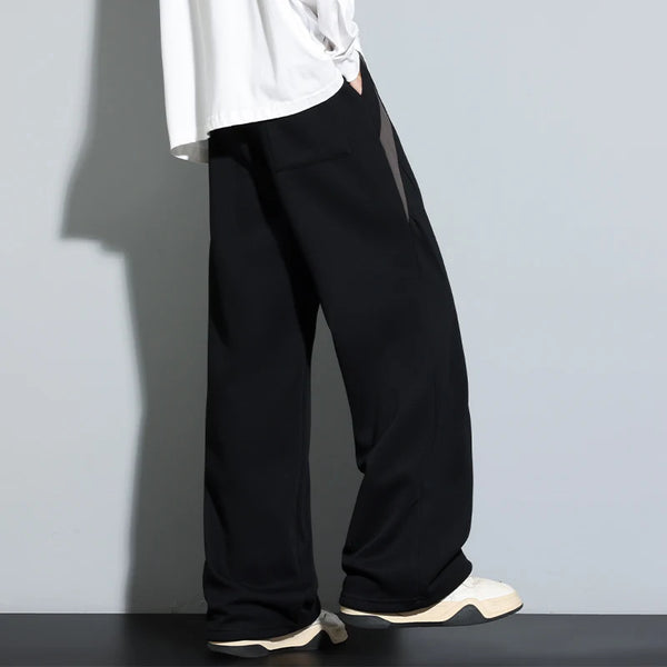 Mens Baggy Cotton Joggers Loose Sweatpants Athletic Fall Pants