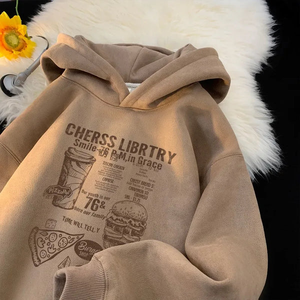 Streetwear Loose Lazy Hoodies Pullover Hip-hop Sweatshirt