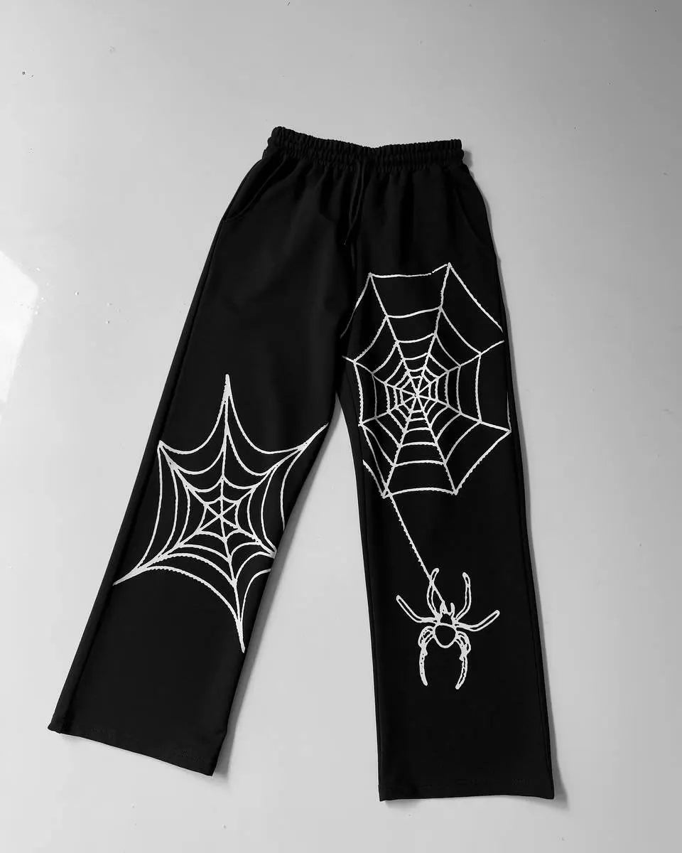 Men's Retro Hip-Hop Loose Straight Pants Harajuku Streetwear