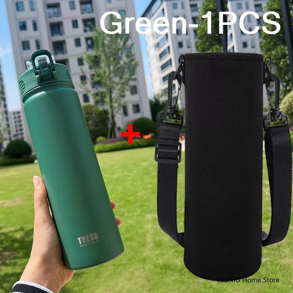 Insulated Water Bottle with Straw 600ml 750ml Stainless Steel