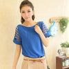 Off Shoulder Blouse Women Hollow Sleeve Summer Loose Top