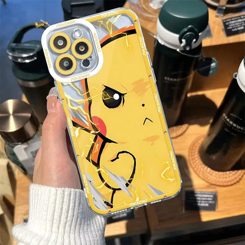 Luxury Pokemon Phone Case for Apple iPhone Clear Silicone Cover