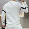 Men Color Block Long Sleeve Tee Quarter Zip Loose Casual Pullover