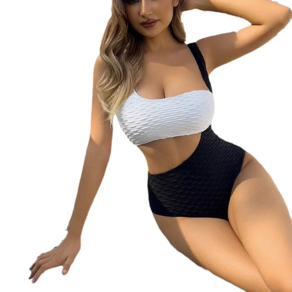 2024 Amazons einteiliger Badeanzug kann Bikinis separat tragen