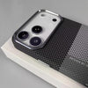 Pixel Grid iPhone Case Magnetic Metal Button 14 15 16 17 Pro Max