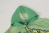 Washed Green Hoodie Unisex Zip Up Cartoon Print Sweatshirt Jacket