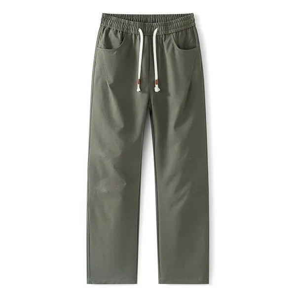 Mens Loose Twill Paratrooper Cargo Pants Big Size Outdoor Straight Leg