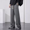 Mens Baggy Cotton Sweatpants Wide Straight Leg Big Size Pants
