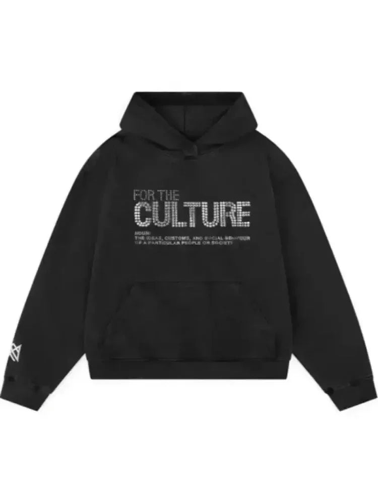 Y2K Retro Brick Letter Hoodie Women Streetwear Fall Sweatshirt