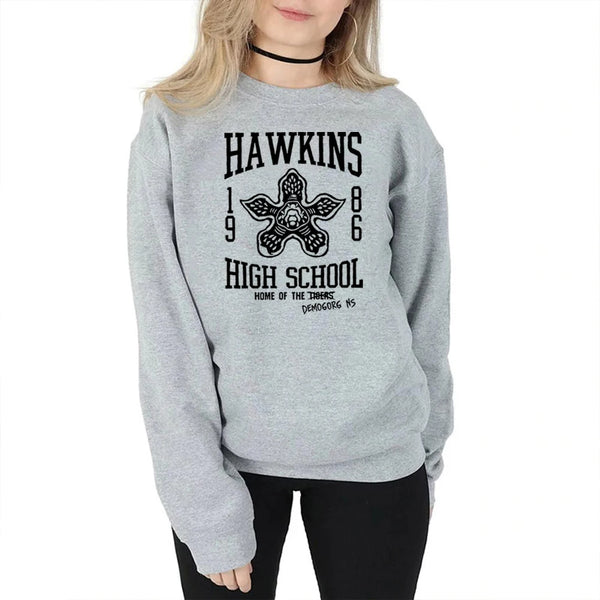 Eleven’s Hawkins School Demogorgon Sweatshirt Stranger Hoodie
