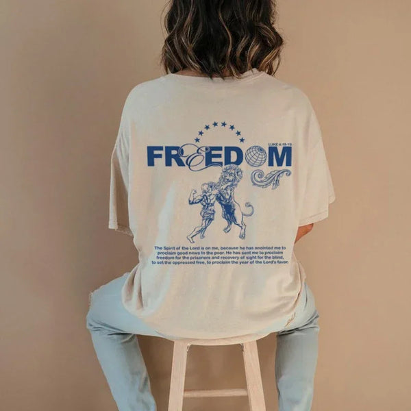 Christian Streetwear Tee Jesus Faith Bible Verse Back Print Top