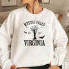 Mystic Falls Hoodie Vampire Diaries Damon Salvatore Crewneck Sweatshirt for Fans