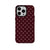 Brown Red Polka Dot iPhone Case Magnetic 2 in 1 12 13 14 15 16