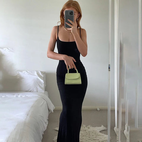 Summer 2024 Elegant Sleeveless Maxi Dress: Sexy Party Outfit