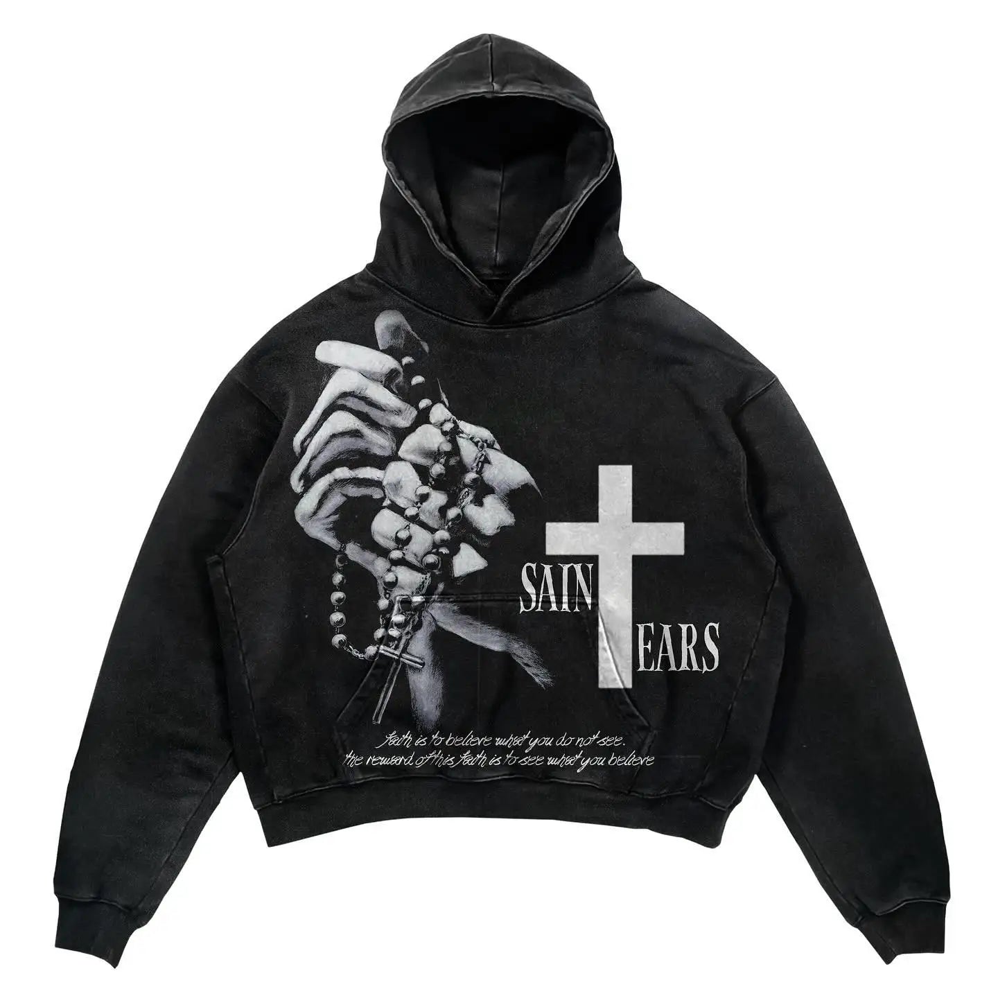Men's Faith Rosary Graphic Hoodie
