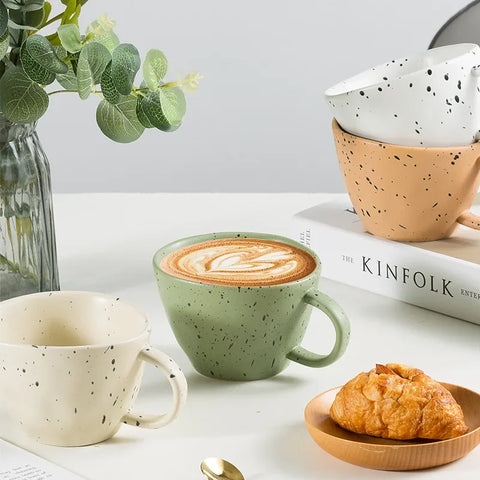 Ink Splash Ceramic Espresso Coffee Cups Creative Design