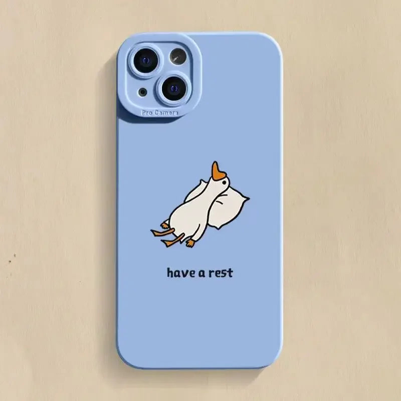 Cartoon Duck Phone Case For iPhone