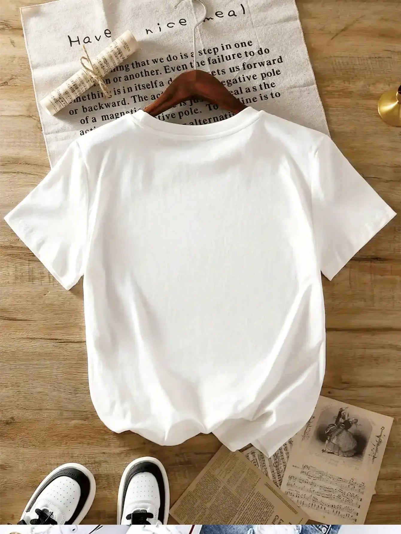 Women's Lemon Print Tshirt Artistic Casual Short Sleeve Tee