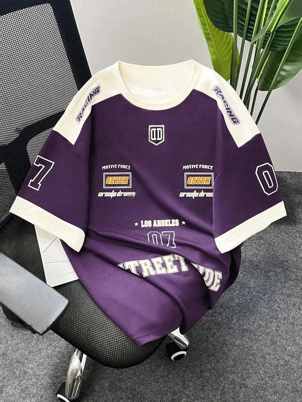 Men’s 3D Digital Print T-Shirt 2025 – Short Sleeve Brooklyn Racing Football Sports Tee