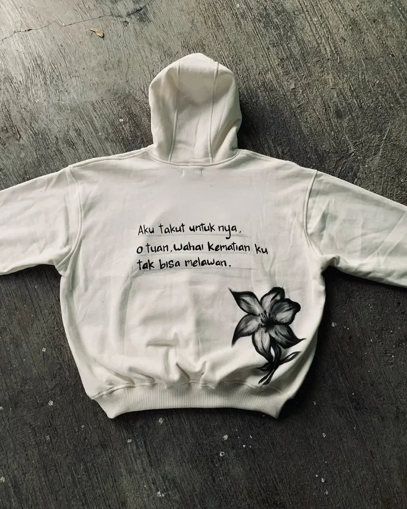 Tuan Hands Graphic Oversized Streetwear Hoodie