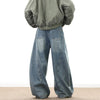 Wide Leg Denim Pants Male Loose Cowboy Mopping Trousers baggy Men's Jeans
