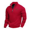 Men's Half Zip Fleece Sweatshirt - Stand Collar Pullover