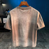 2026 Mens Ombre Washed Tshirt Retro Summer Casual Top