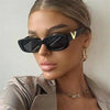 Vintage Retro Rectangle Sunglasses Women Small Frame UV400 Fashion