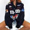 Trendige Redbull F1 Racing Jacke im Vintage-Stil, amerikanische Retro-Mode