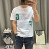 Mens Cartoon Print Cotton Tee Short Sleeve Slim Fit Summer Shirt