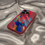 Color splashing ink phone case for iPhone  Soft silicone anti-drop and shock-proof bag
