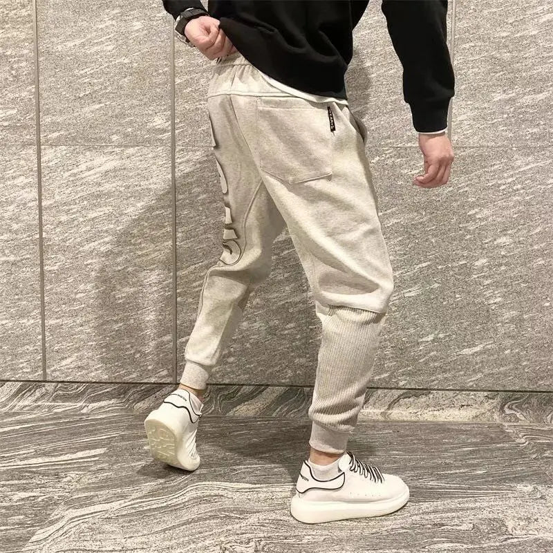 Elevate Your Style: Y2K Goth Sport Trousers with Elastic Waist