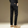 Mens Cotton Dress Pants Straight Fit Business Work Trousers Casual