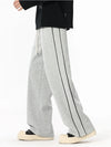 Mens Baggy Cotton Joggers Korean Loose Sports Sweatpants