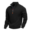 Men's Half Zip Fleece Sweatshirt - Stand Collar Pullover