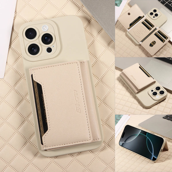 Iphone Leather Case Anti Theft Anti Drop Cover Protective Grip Safe