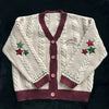 Women’s Christmas Tree Knitted Cardigan – Star Embroidery Holiday Sweater