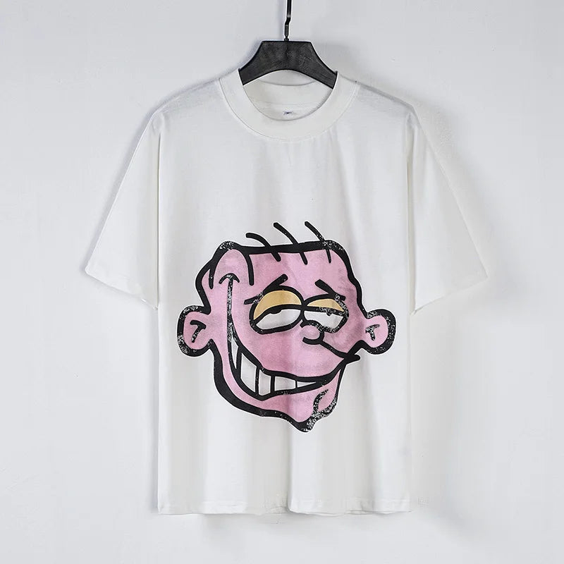 Men's Oversized Blutosatire Cartoon Print T-Shirt Casual Streetwear