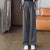 Womens Wool Pants High Waist Straight Leg Thickened Winter Trousers