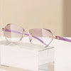 Rimless Luxury Reading Glasses Diamond Design