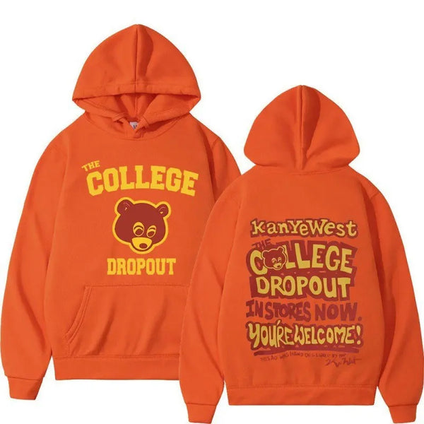Kanye West College dropout hoodie music hoodie fashion trend unisex