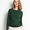 Womens Cashmere Blend Sweater Slim Fit O Neck Knit Pullover Plus Size