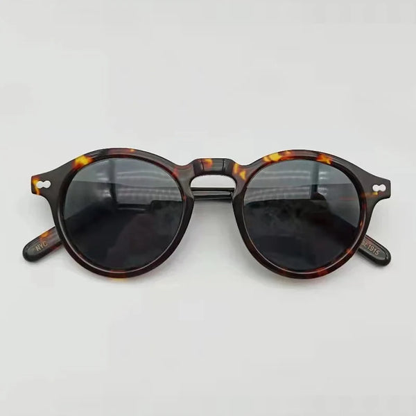 Vintage Round Acetate Sunglasses
